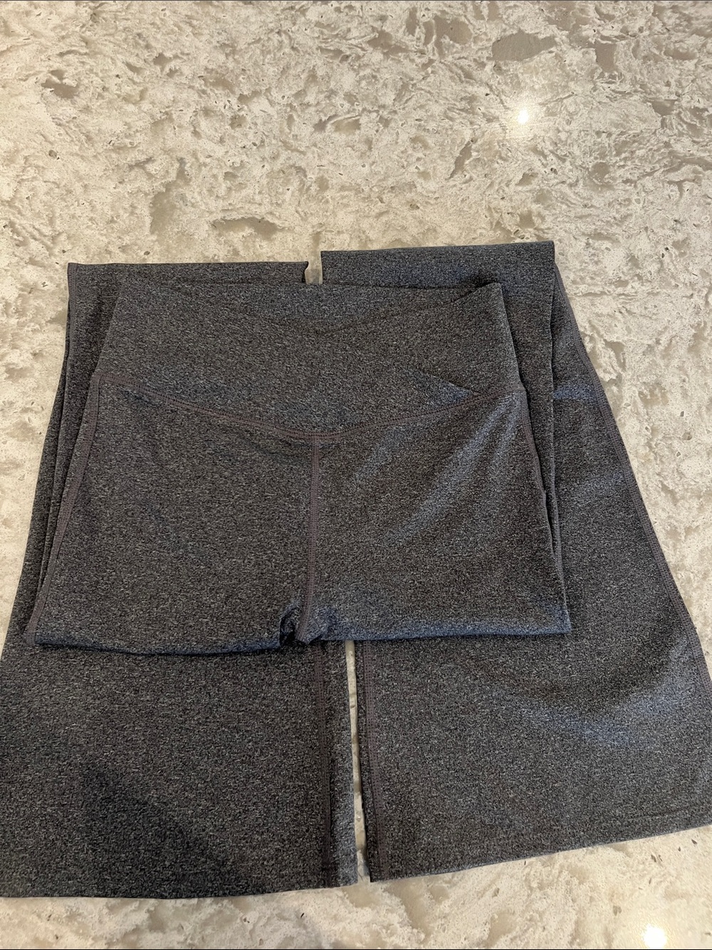 Gap Teen Line High-Rise Dark Gray Athletic pant with medium flare bottom